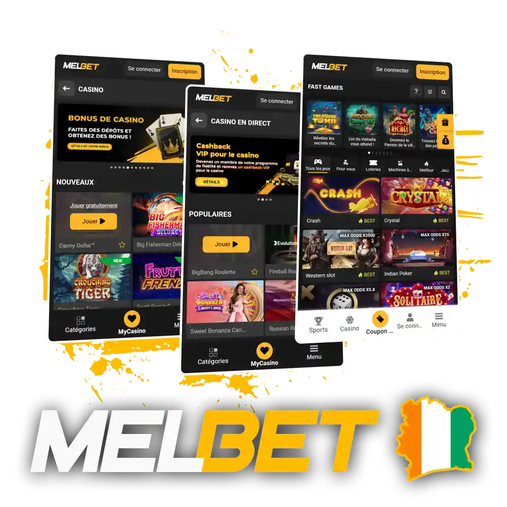 Jouez en ligne aux meilleurs jeux de casino sur le site officiel Melbet.