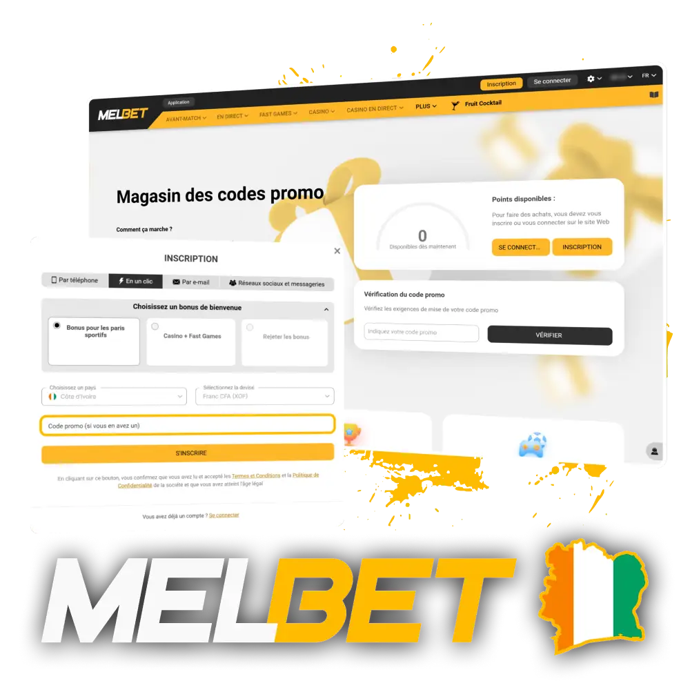 Activez votre code promo sur le site officiel de Melbet.