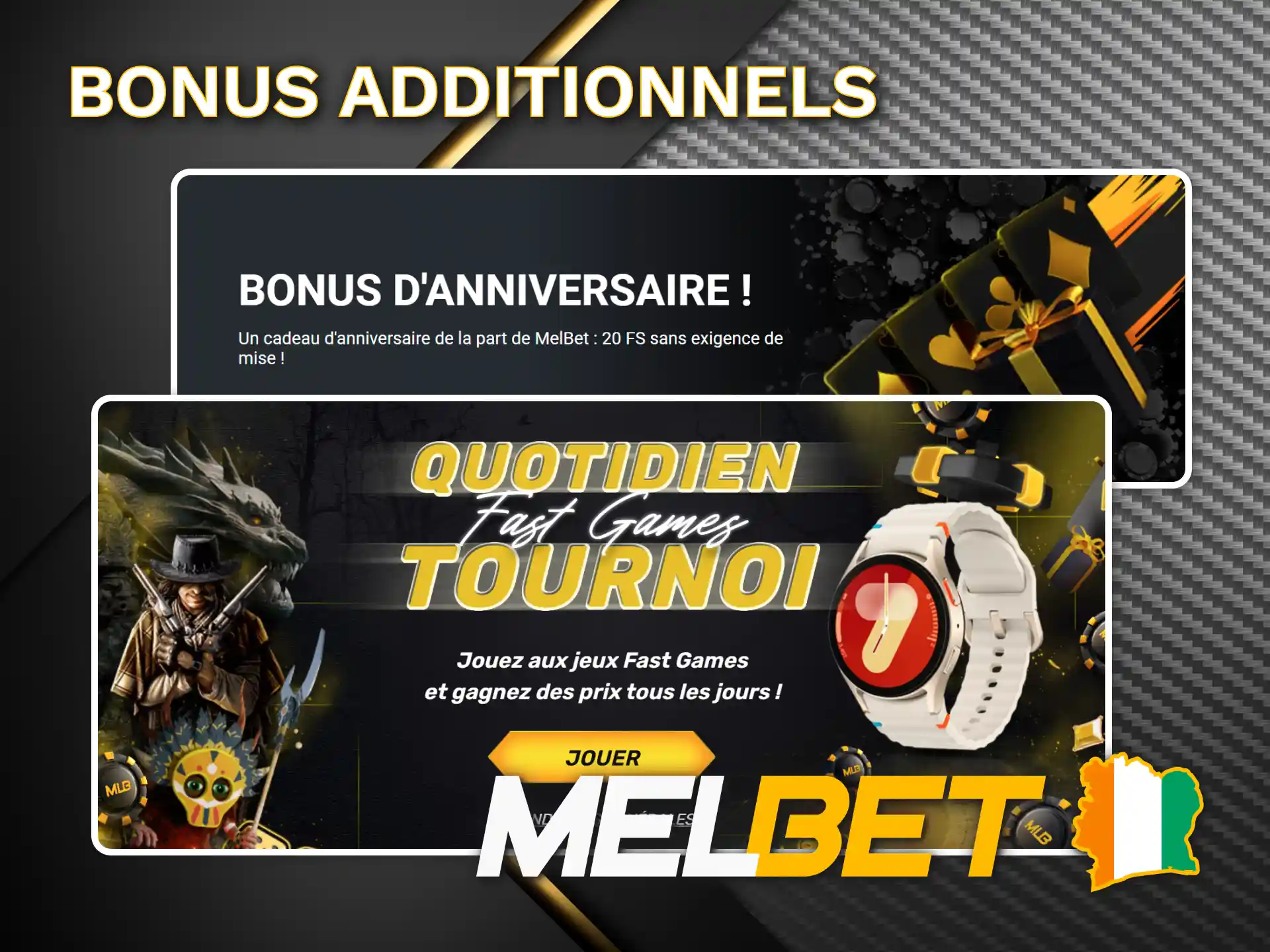 Obtenez des offres spéciales pour les utilisateurs actifs de Melbet.
