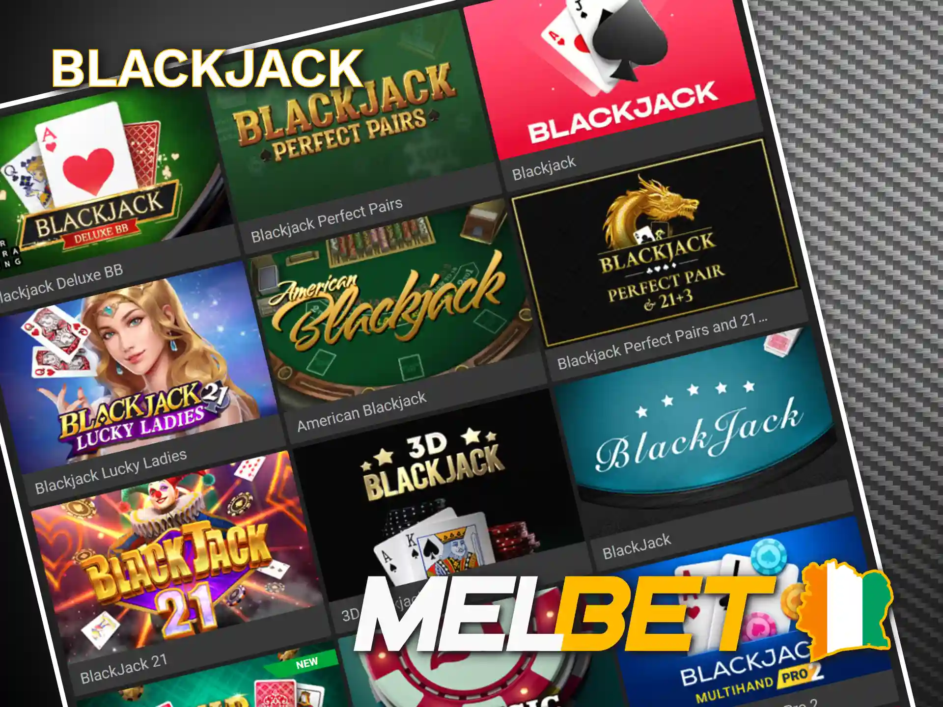 Jouez au blackjack pour battre le croupier sur Melbet.