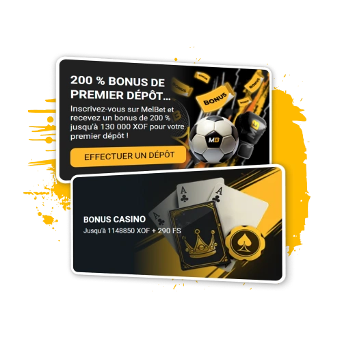 Recevez des bonus exclusifs lors de votre inscription sur Melbet.