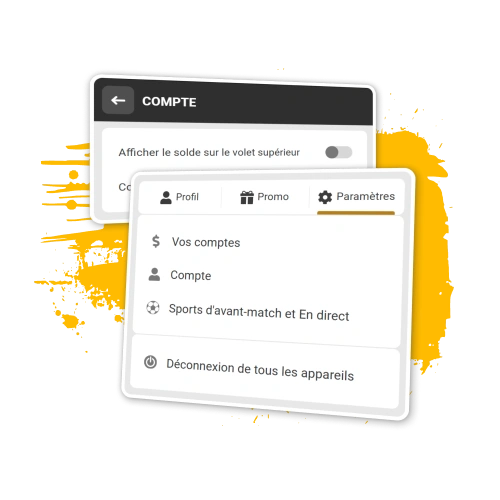 Modifiez vos paramètres personnels sur la plateforme Melbet Côte d’Ivoire.