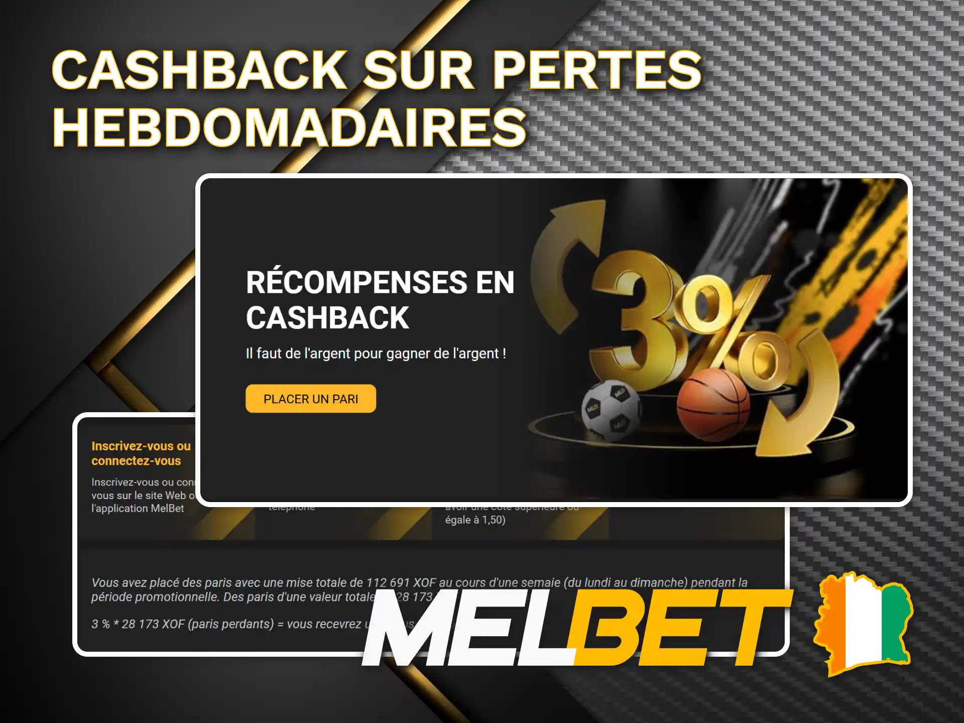Récupérez vos pertes avec le cashback hebdomadaire de Melbet.