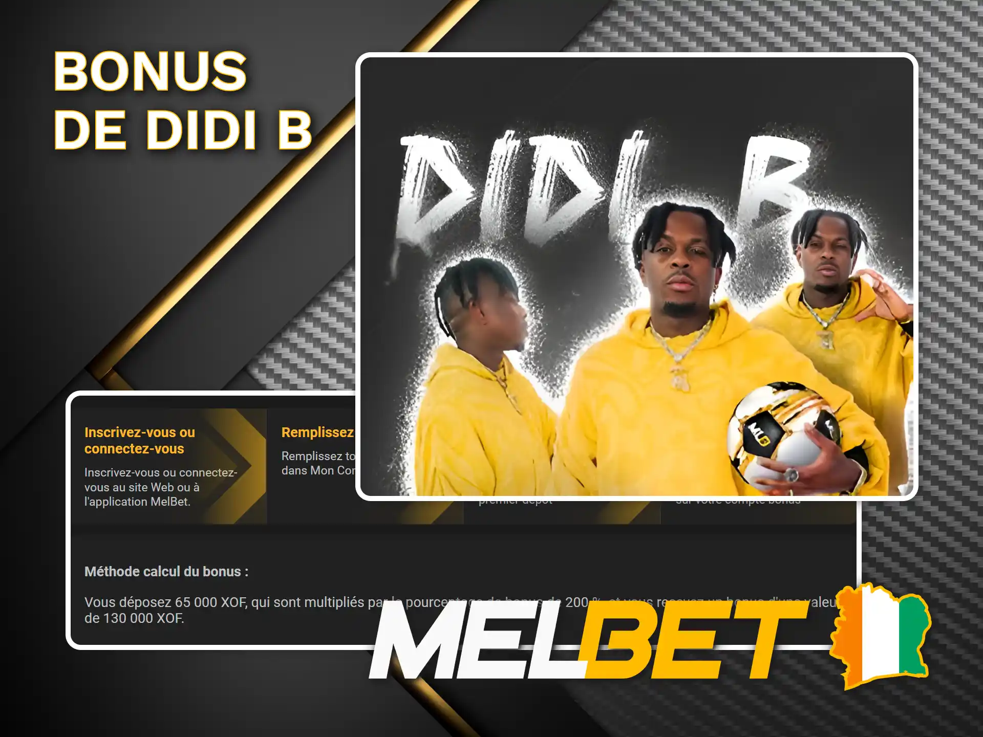 Pariez sur le sport pour obtenir le bonus Melbet Didi B.