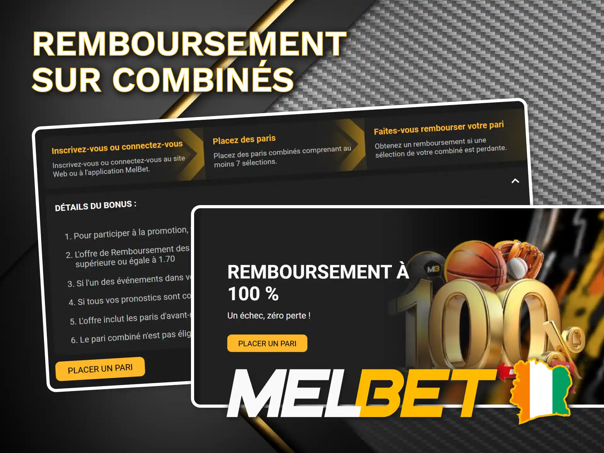 Pariez sur un parlay Melbet et obtenez un remboursement de la mise.