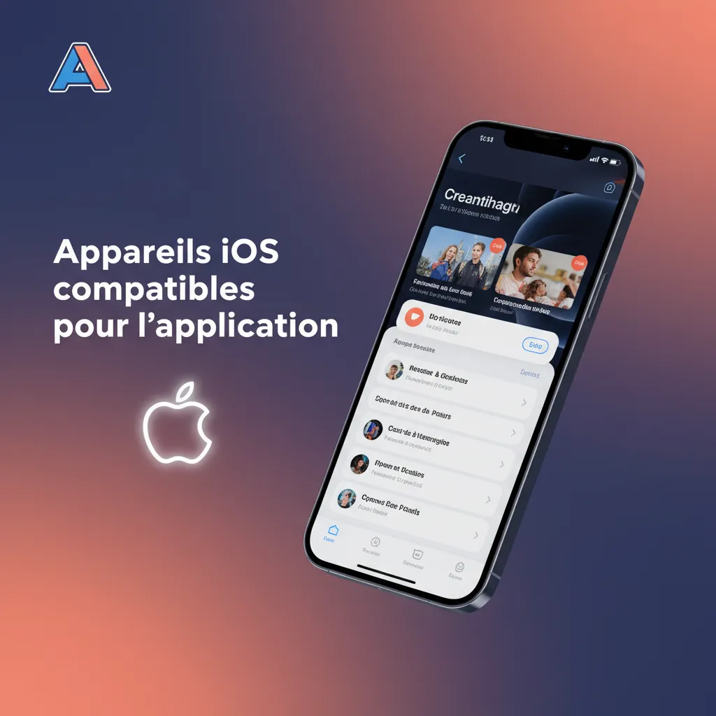 Appareils iOS compatibles: iPhone 8 à 15, SE 2-3, iPad 9-10, iPad Air 4-5, iPad Pro 2021-2024. Safari requis pour PWA.