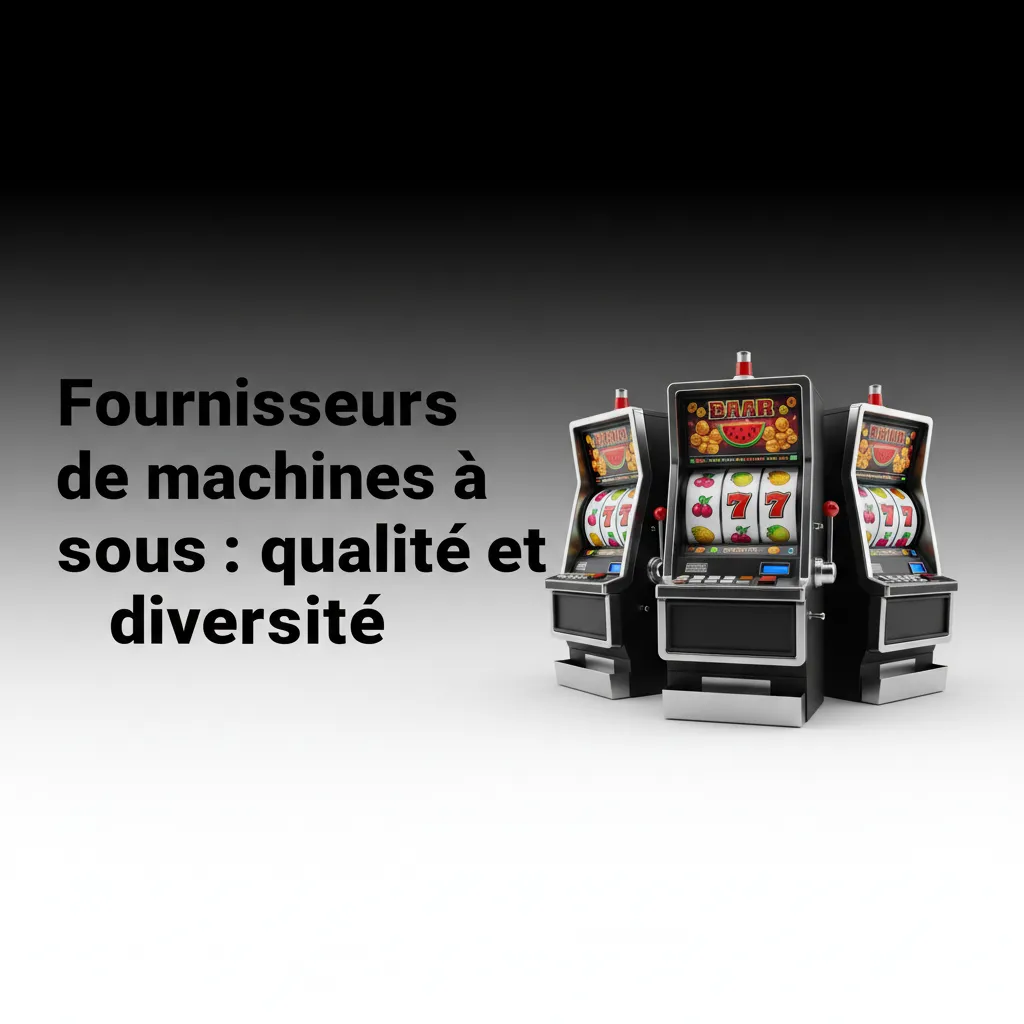 Infographie montrant 95 fournisseurs de slots, logos de Pragmatic, Play’n GO, NetEnt, Yggdrasil; classiques et nouveautés.