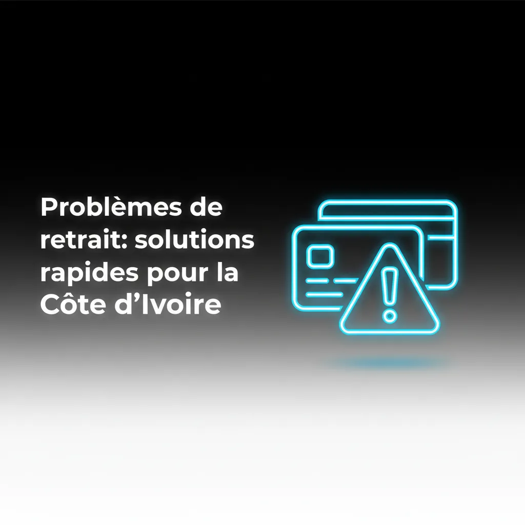 Infographie: solutions rapides aux problèmes de retrait en Côte d’Ivoire (KYC, wallet, limites, XOF/TRC20, MTN/Moov/Orange)