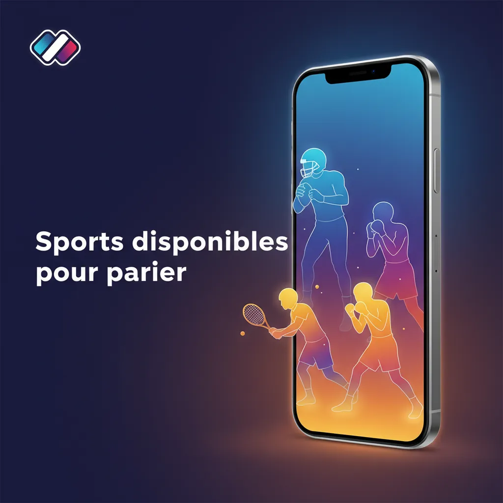 Interface de paris sportifs avec cotes pré-match/en direct; football, basketball, tennis, handball, rugby, MMA/UFC, esports…